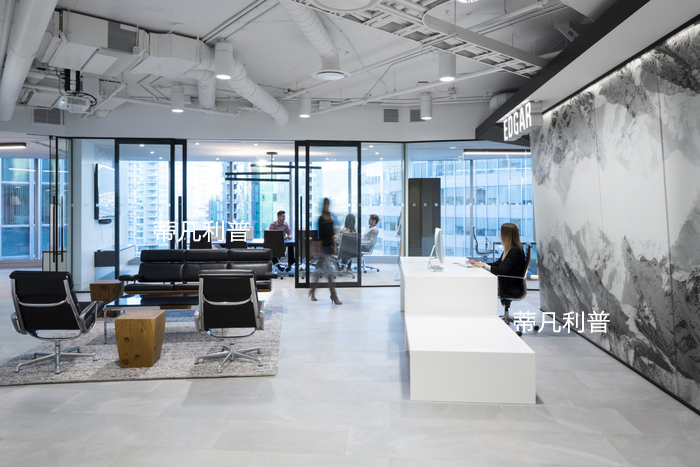 办公家具定制-山脉造型设计打造空灵与静透的办公空间